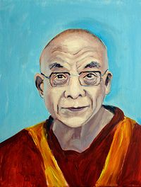 dalai lama 30x40cm