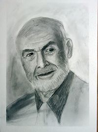 Sean Connery Kohlezeichnung A3